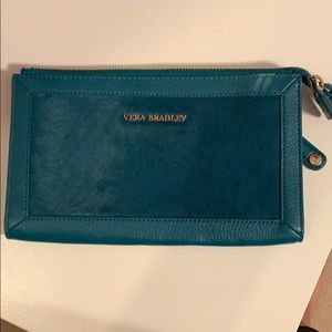Vera Bradley calf-hair wristlet.